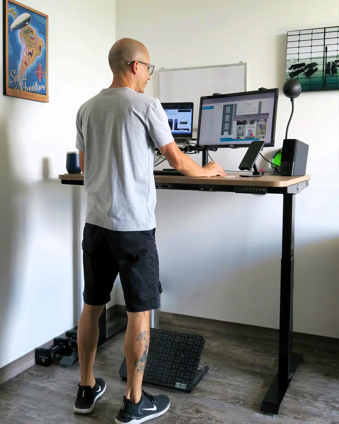 Standing Desk Caramelo Negro - Cliente