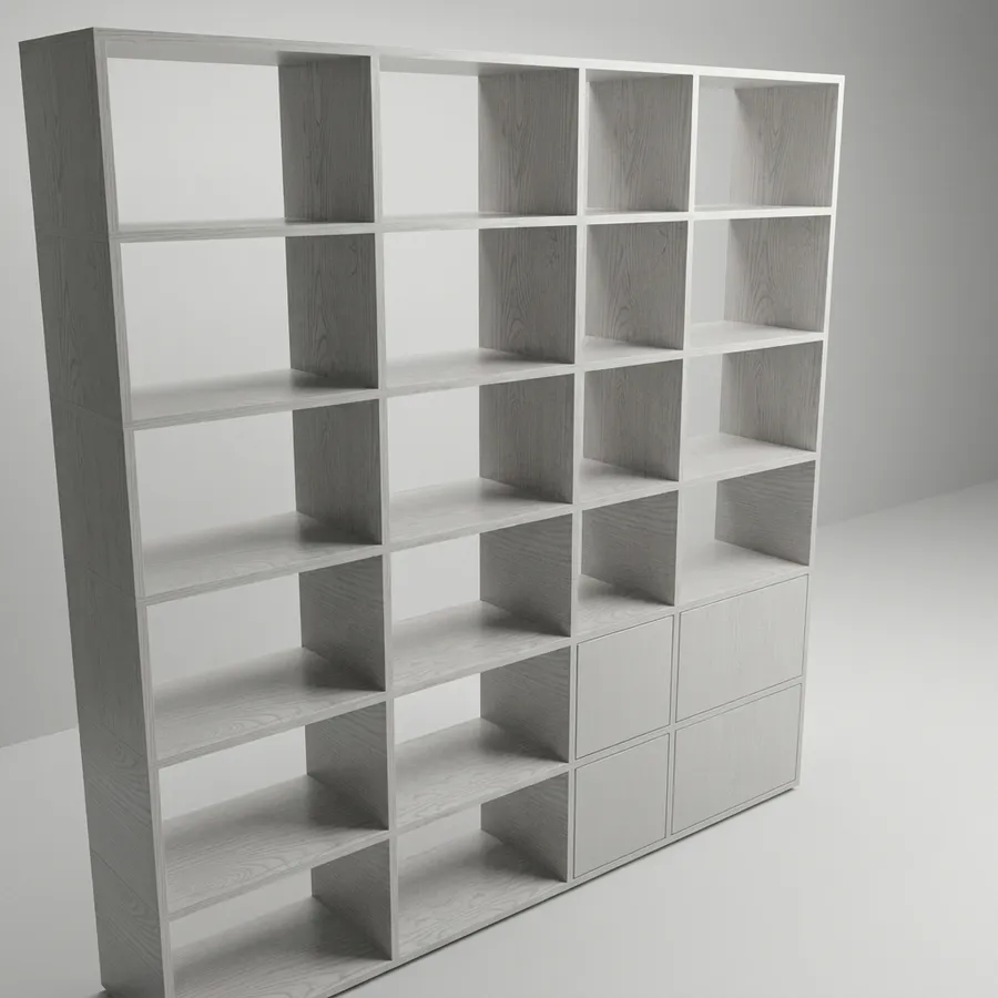 4 columnas · 2 con puerta · 180 cm · Niebla