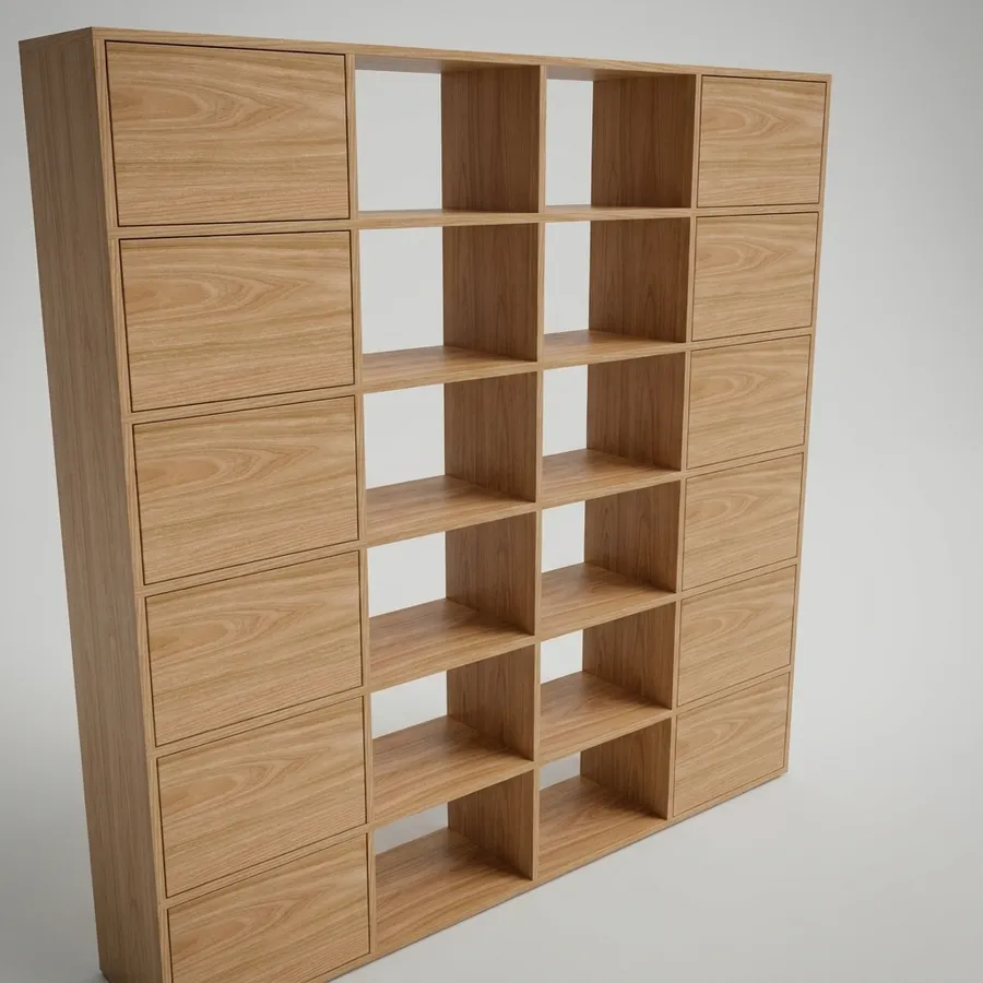 4 columnas · 2 con puerta · 180 cm · Fresno