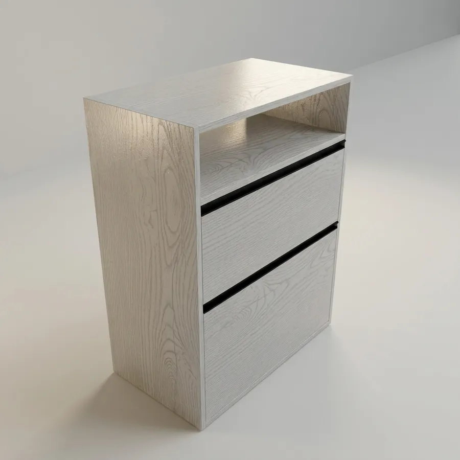 Cajonero 1 columna · 2 cajones (Perfil) · 70 cm · Niebla